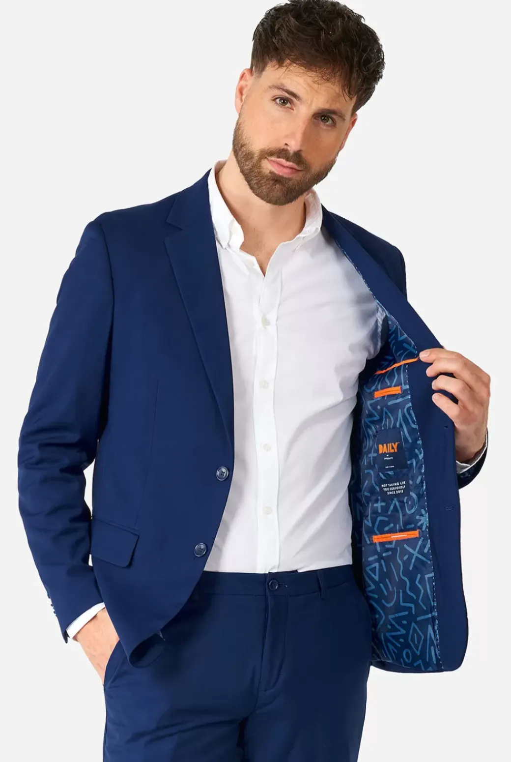 OppoSuits Daily Dark Blue^Men Prom Suits