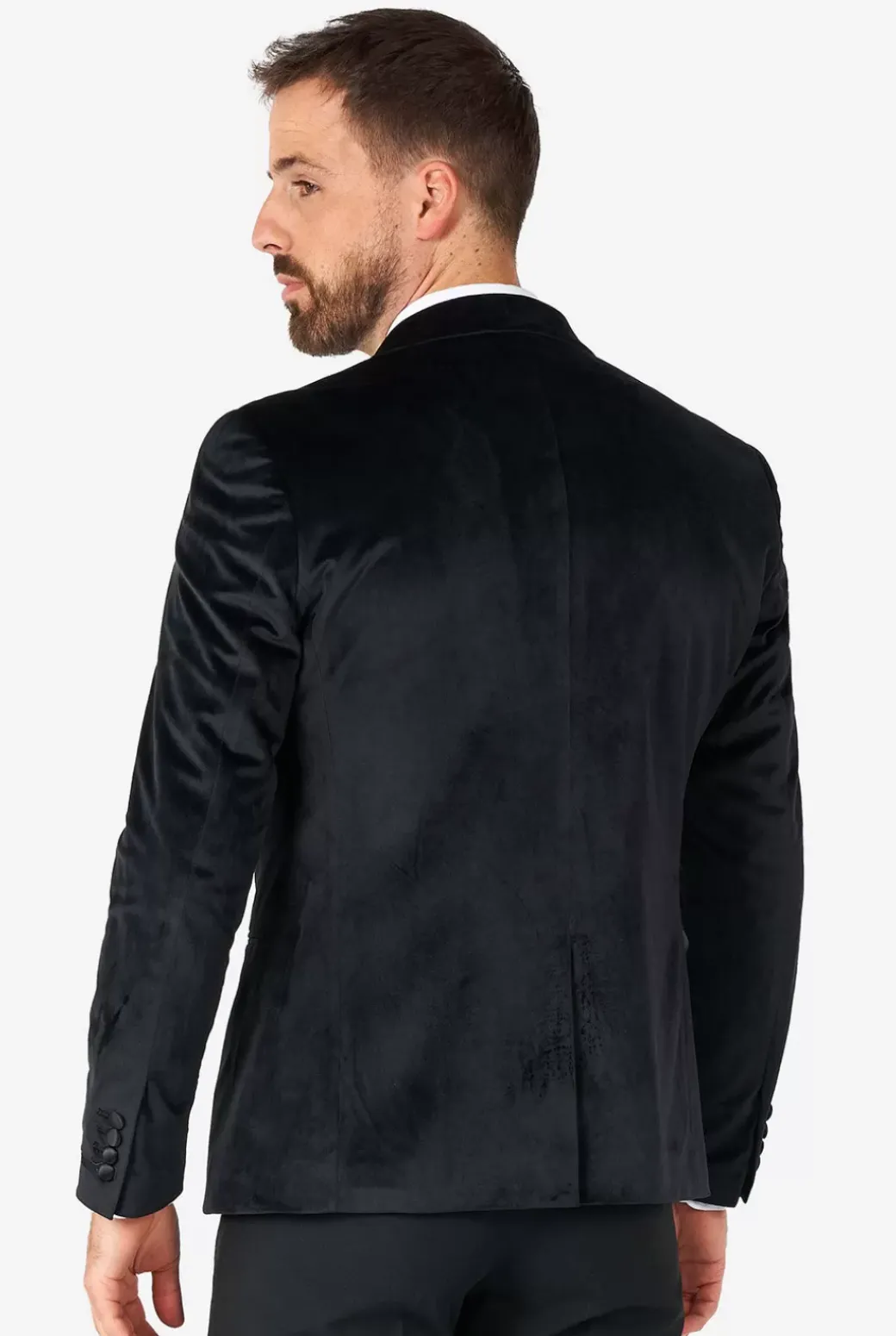 OppoSuits Dinner Jacket - Jet Set Black^Men Christmas Blazers