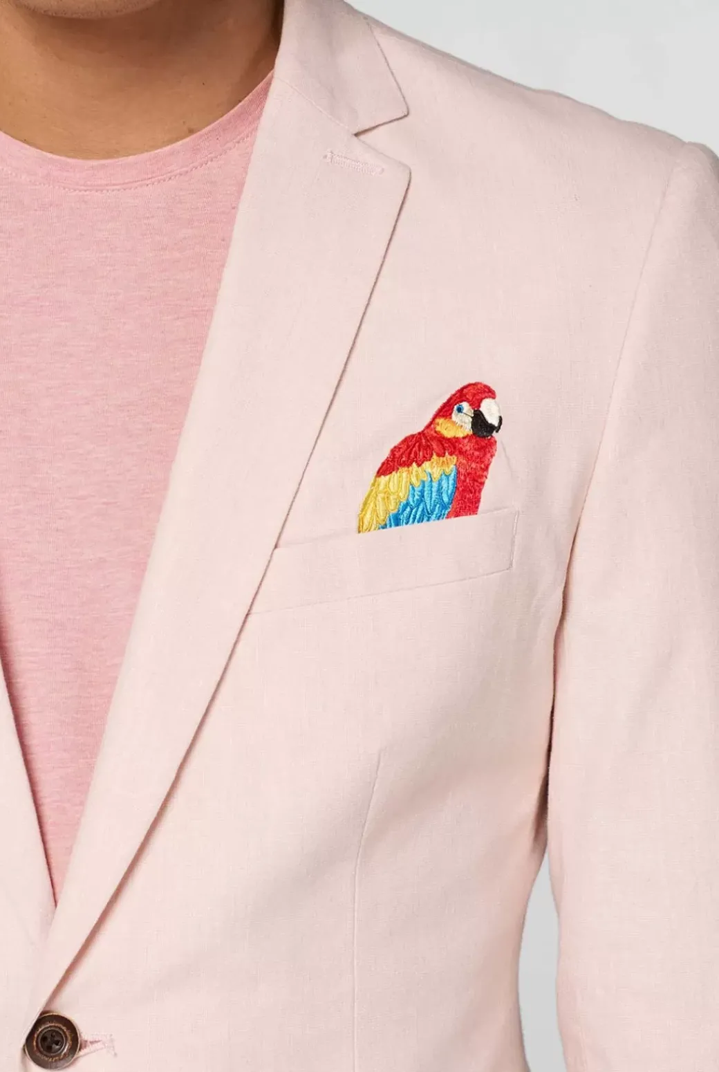 OppoSuits Tropical - Birdie - Soft Pink^Men Deluxe Blazers
